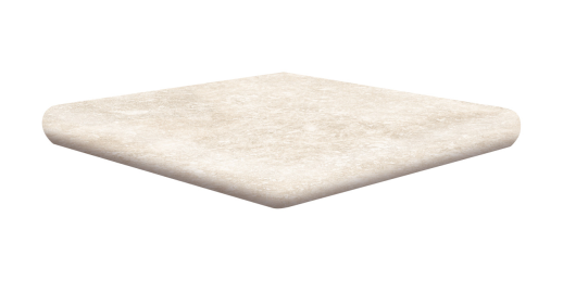 Ardenas MARFIL Exagres 330*330*12 мм, клинкерная угловая ступень флорентинер с капиносом, противоскользящая