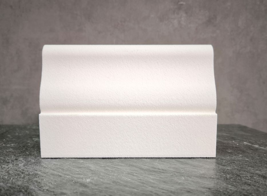 МОЛДИНГ цокольный для Фасада и Интерьера - лепнина, декор из пенополистирола ЦВ-130/1 130*35*2000 мм