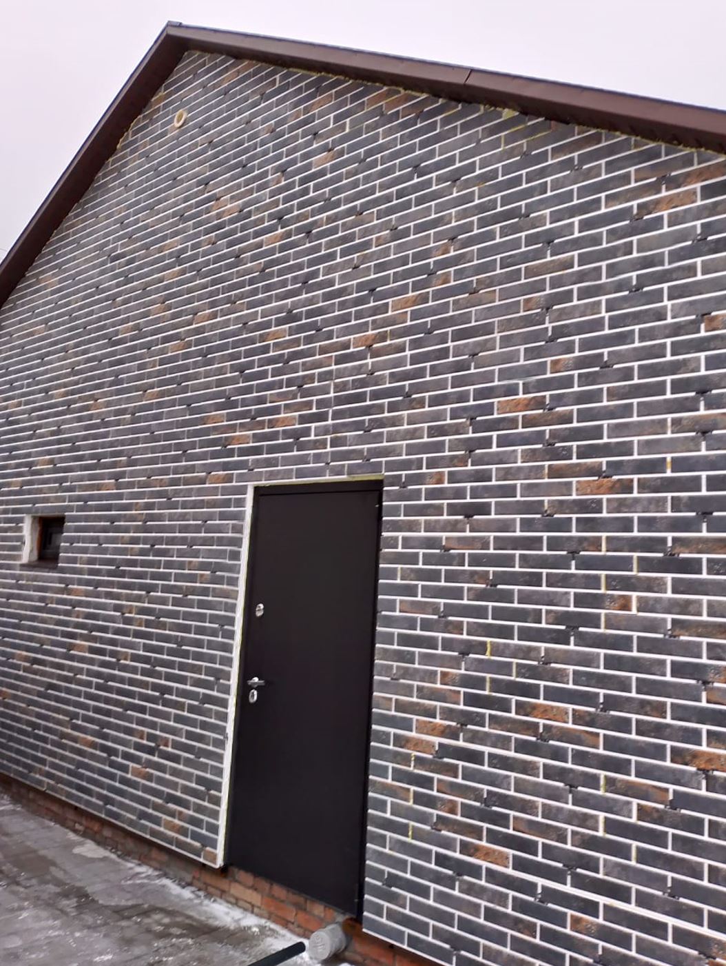 Metal Dark 245х65х8,5 мм клинкерная плитка под кирпич для фасада и цоколя