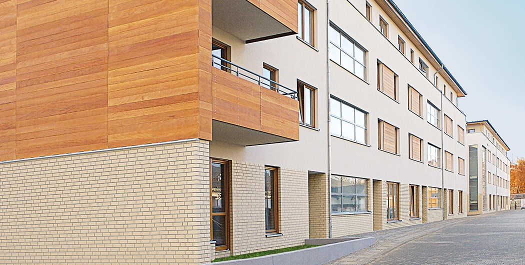 Objekta Beige genarbt, 240*71*10 мм Клинкерная фасадная плитка облицовочная под кирпич ABCklinker