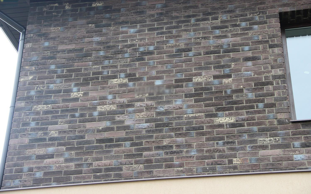 Клинкерная фасадная плитка облицовочная под кирпич Stroeher (Штроер) Steinlinge 377 platinbraun рельефная NF14, 240*71*14 мм