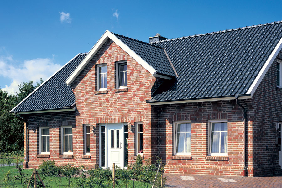 Керамическая черепица рядовая Roben Flandern антрацит ангоб