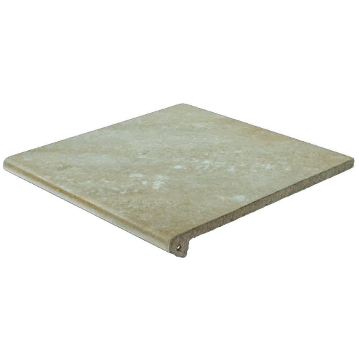 Petra OCRE Exagres 330*330*12 мм, клинкерная ступень флорентинер- с капиносом, противоскользящая