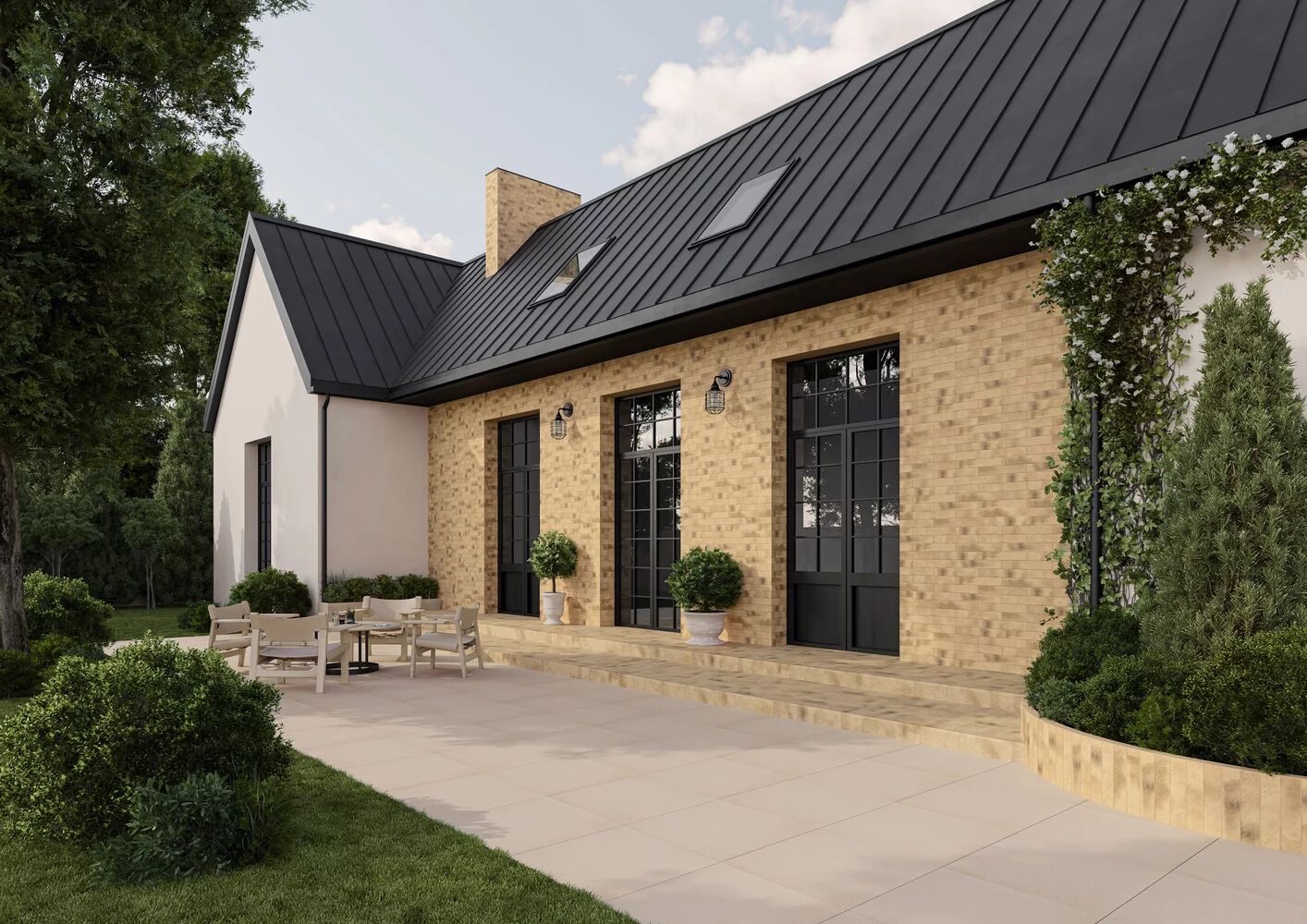 Клинкерная плитка Eremite Sand 600*300*8,5 мм – для улицы, террасы, крыльца, лестницы, морозостойкая