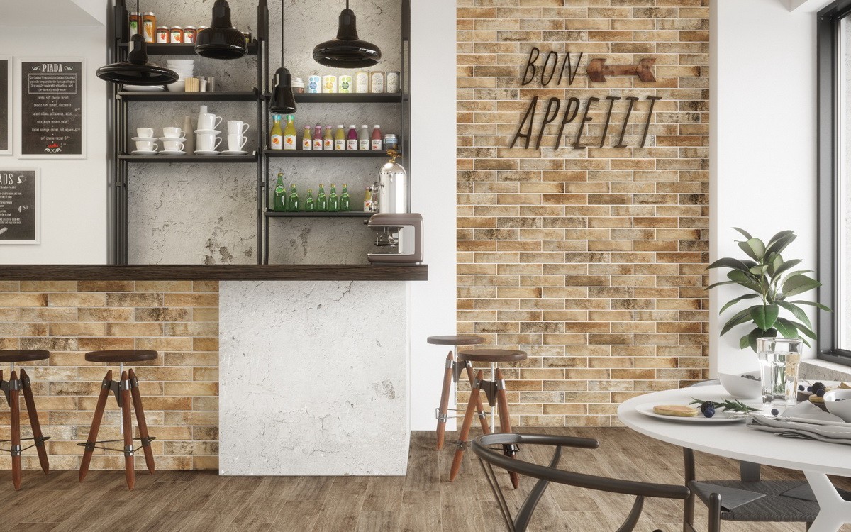 Фасадная и Интерьерная клинкерная плитка под кирпич Cerrad Piatto honey 300*74*9 мм