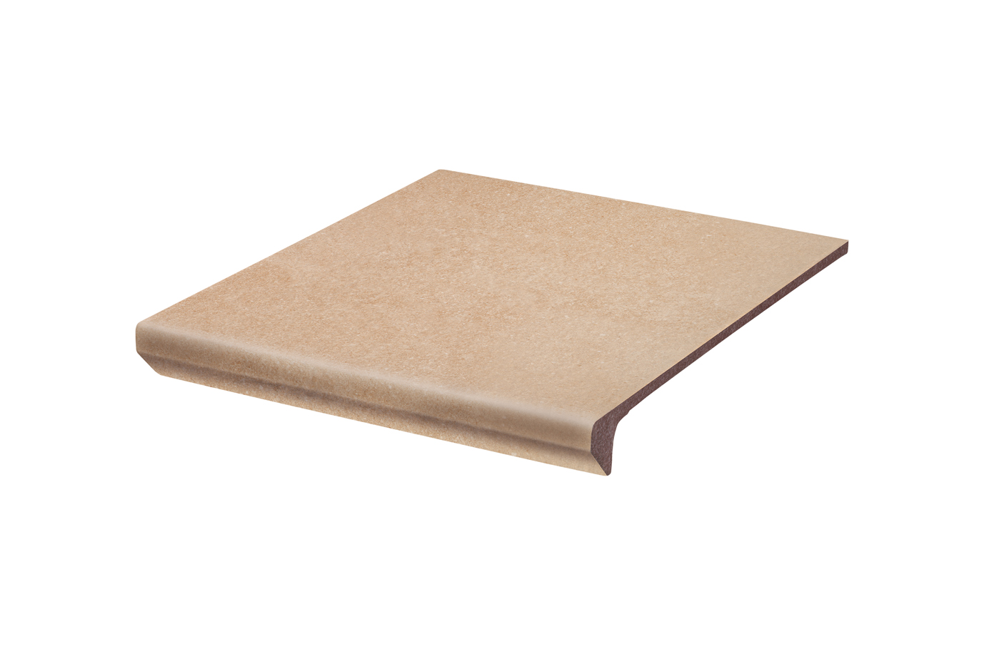 Клинкерная ступень флорентинер Mattone Sabbia Beige противоскользящая с капиносом, бежевый330x300x11 мм