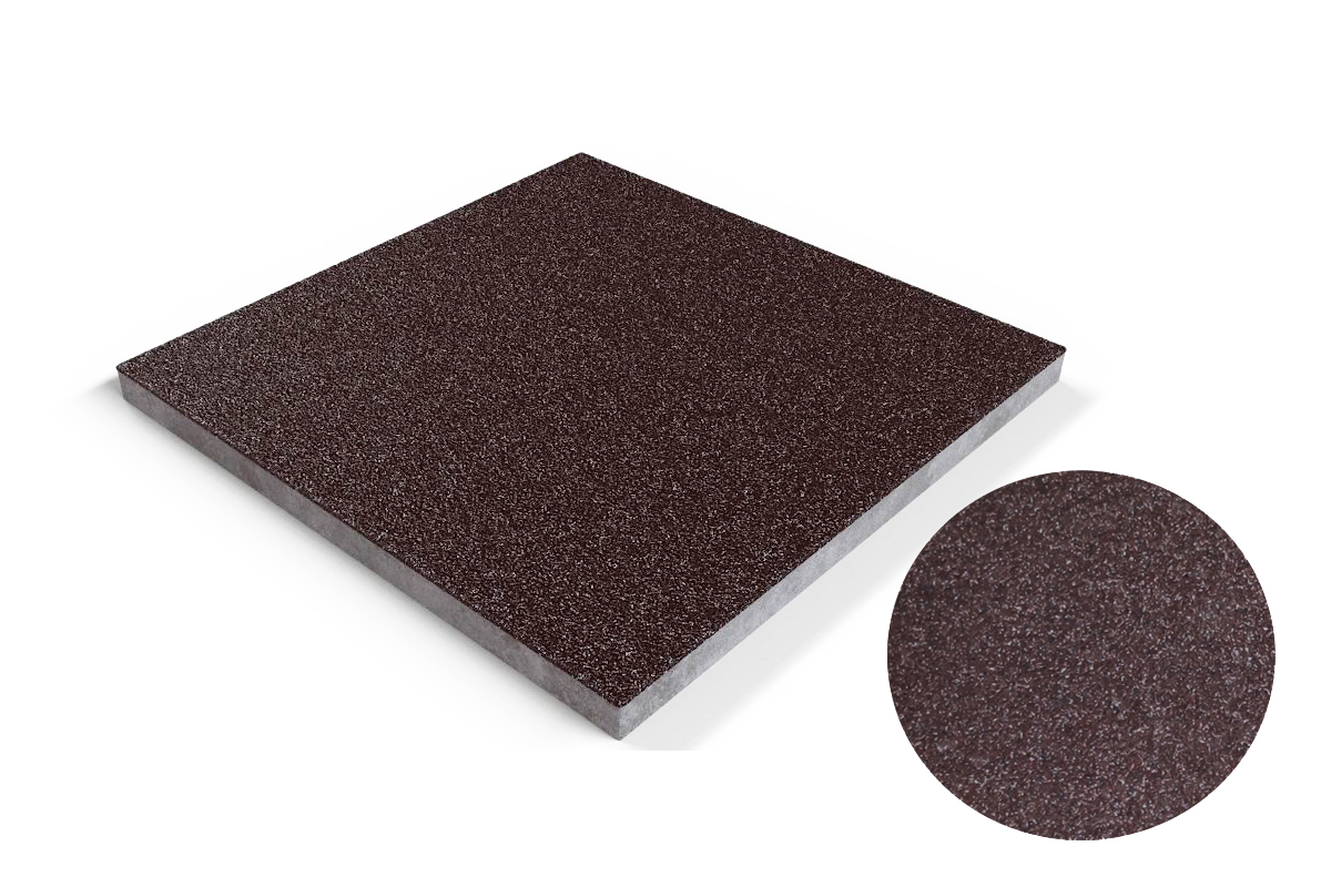 204 Плитка базовая противоскользящая уличная, коричневая 310*310*17 мм