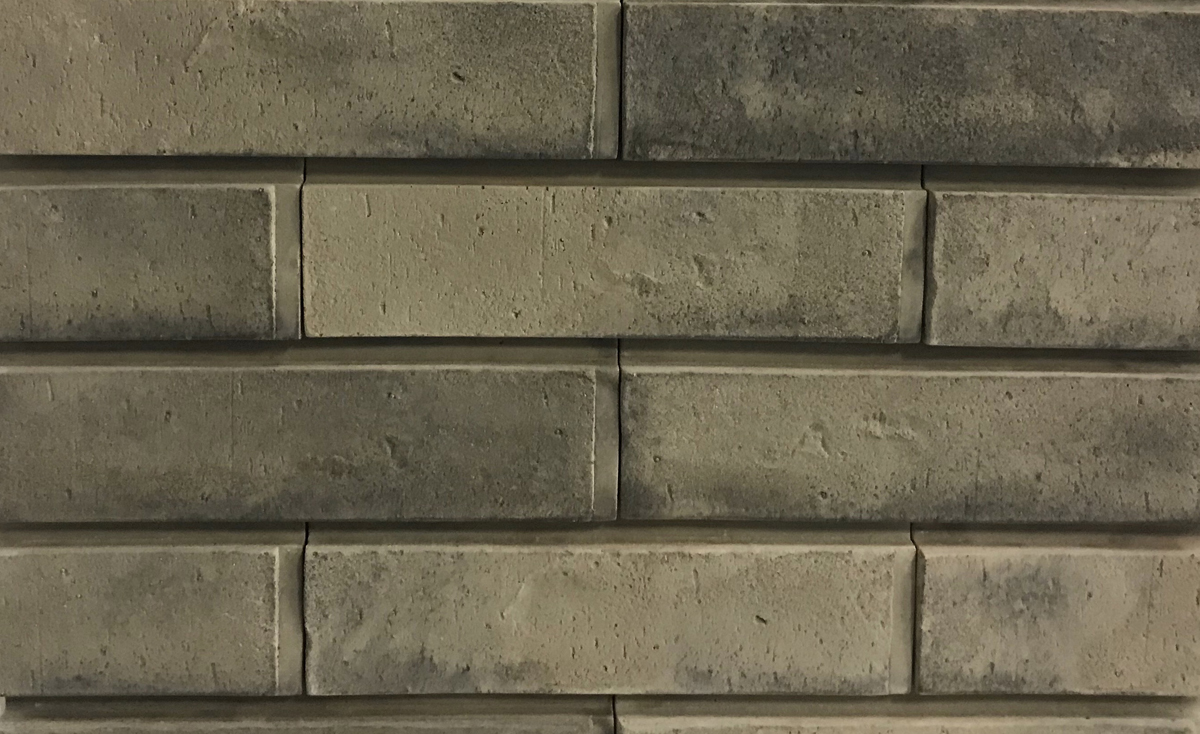 Боркум-5 Плитка под кирпич для навесного вент фасада без расшивки шва 250X65X20 мм искусственный камень