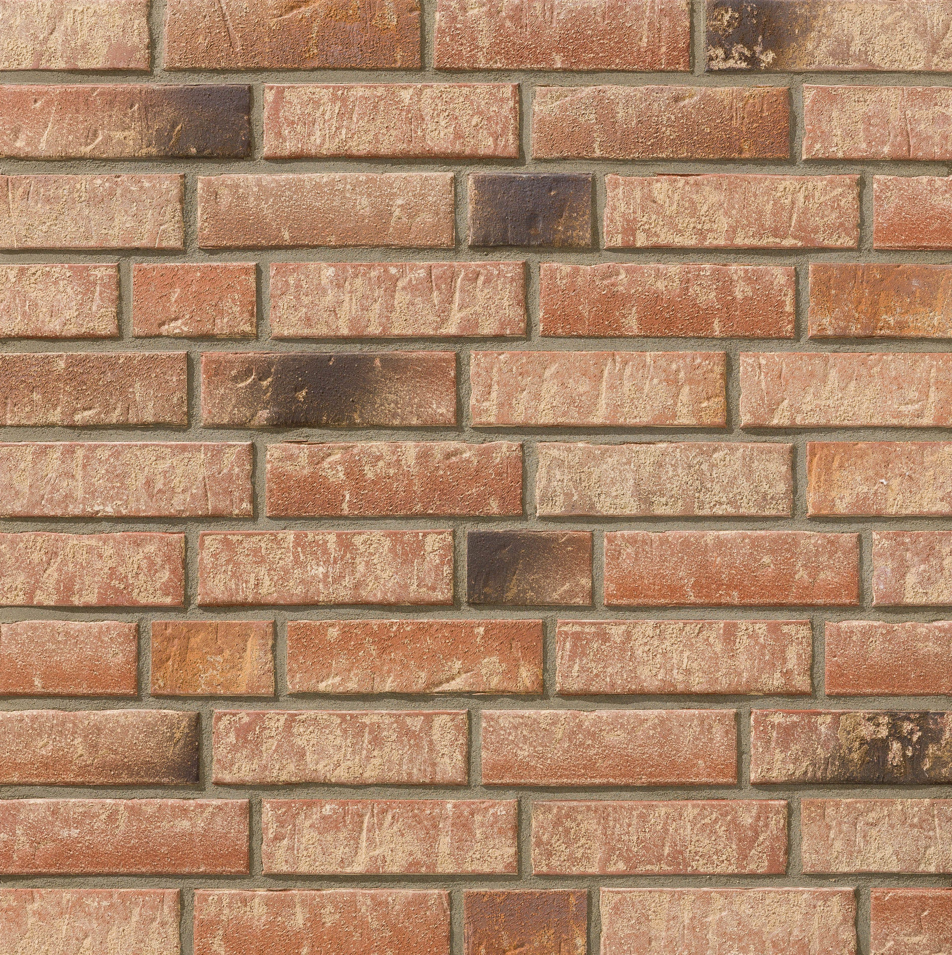 Клинкерная фасадная плитка облицовочная под кирпич Stroeher (Штроер) Zeitlos 357 backstein рельефная NF14, 240*71*14 мм