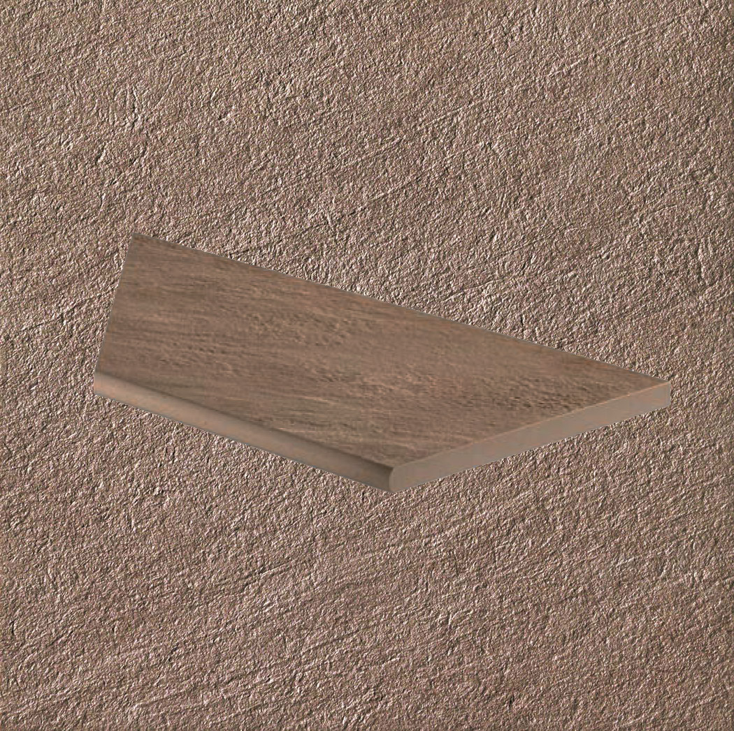 Тротуарная плитка Бежевая Lastra. Спец. Элемент- Бортик Закругленный Угловой Пc Клиф Беж \ Cliff Beige Round Angolo Dx 300х600х20мм