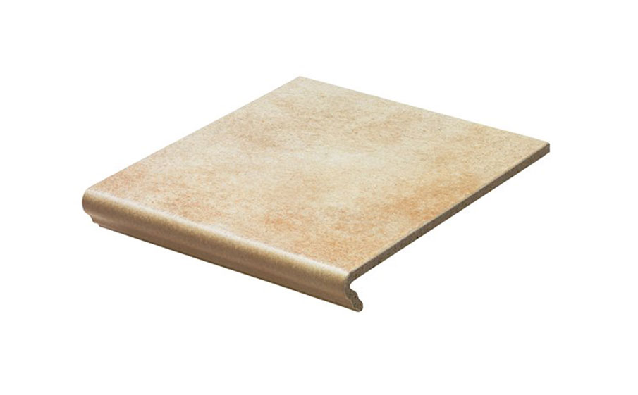 Клинкерная ступень флорентинер противоскользящая плитка  EURAMIC CADRA 520 sare 340*294*10 мм