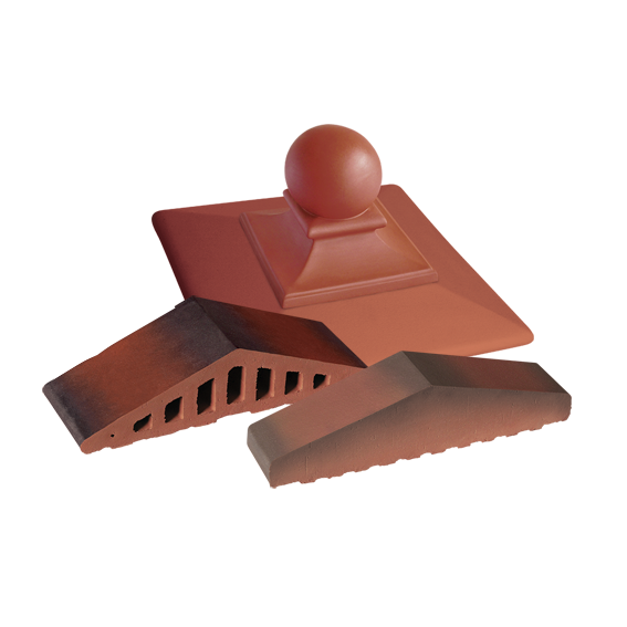 Клинкерные подоконники, водоотливы и шляпы для столбов