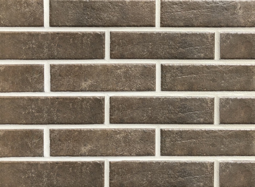 Ilario Braun 245X66х7,4 мм Клинкерная фасадная плитка под кирпич облицовочная серо-коричневая