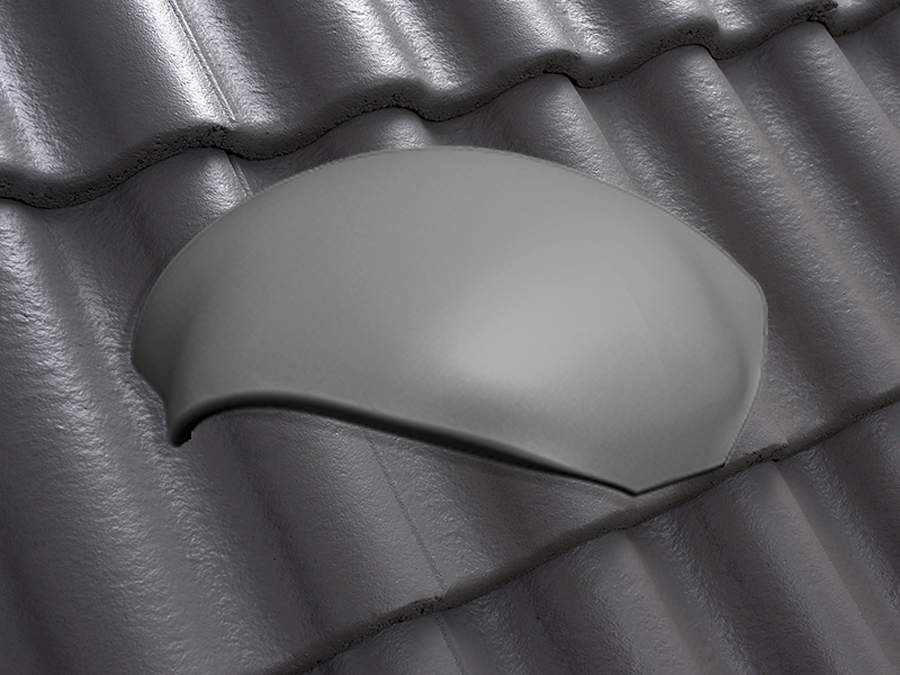 Y-образная черепица натуральная цементно-песчаная Classic графит 48, Kriastak Baltic tile