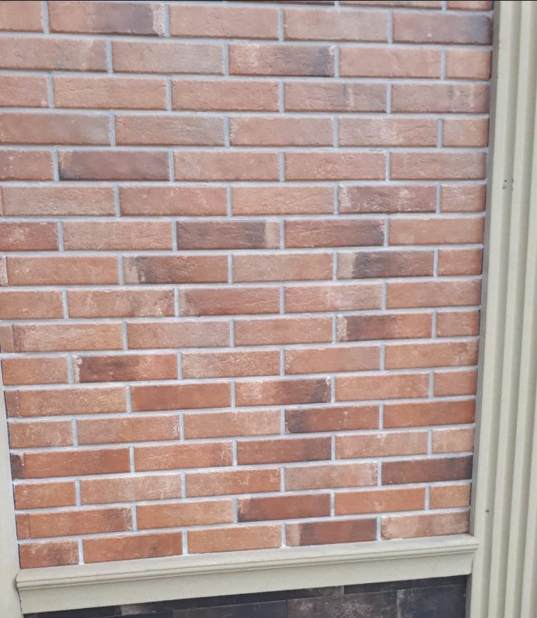 SCANDIANO ROSSO 245X66х7,4 мм Клинкерная фасадная плитка под кирпич облицовочная песочный терракот