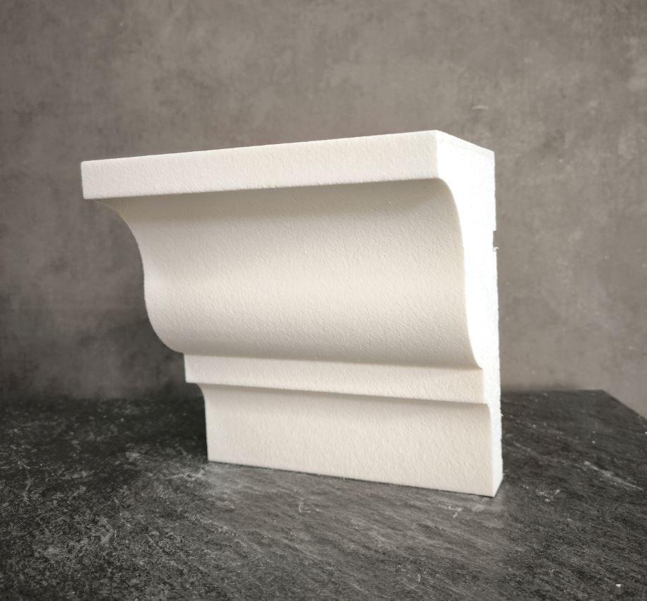 КАРНИЗ для Фасада и Интерьера - лепнина, декор из пенополистирола КВ-200/3 (КС-118) 200*130*2000 мм