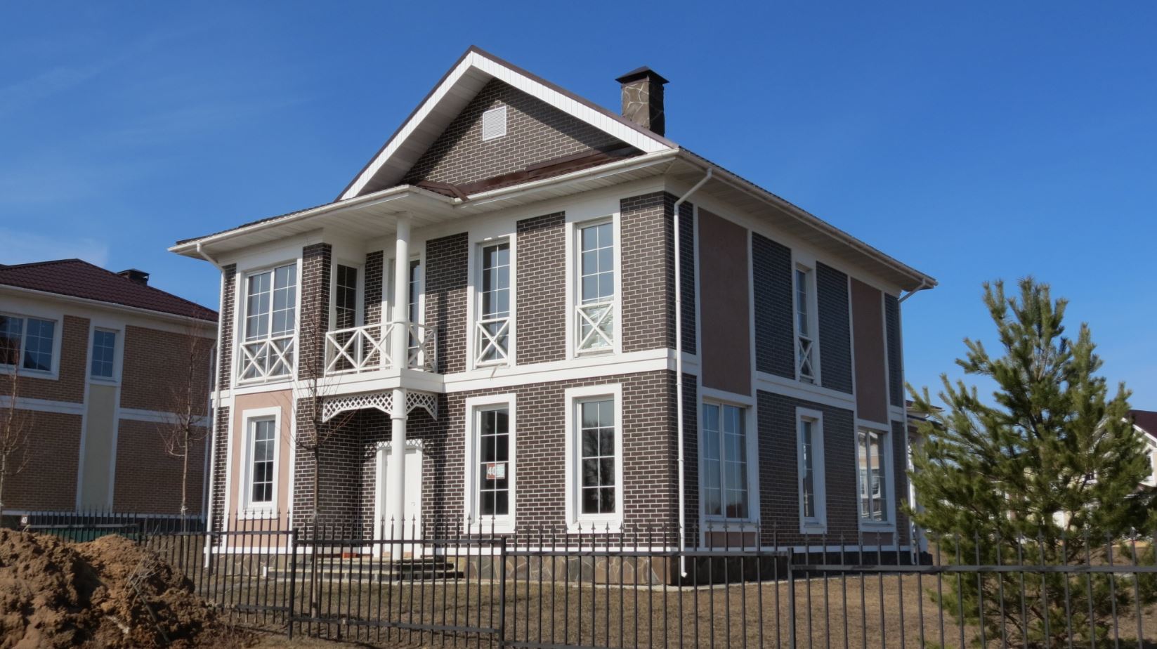 Ласточкин хвост Клинкерная фасадная плитка облицовочная ABC Braun 240*71*14 мм