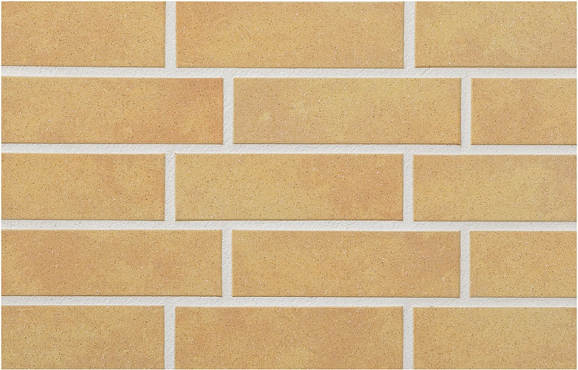 Клинкерная фасадная плитка облицовочная под кирпич Stroeher (Штроер) Keravette Shine 834 giallo гладкая NF10, 240*115*10 мм