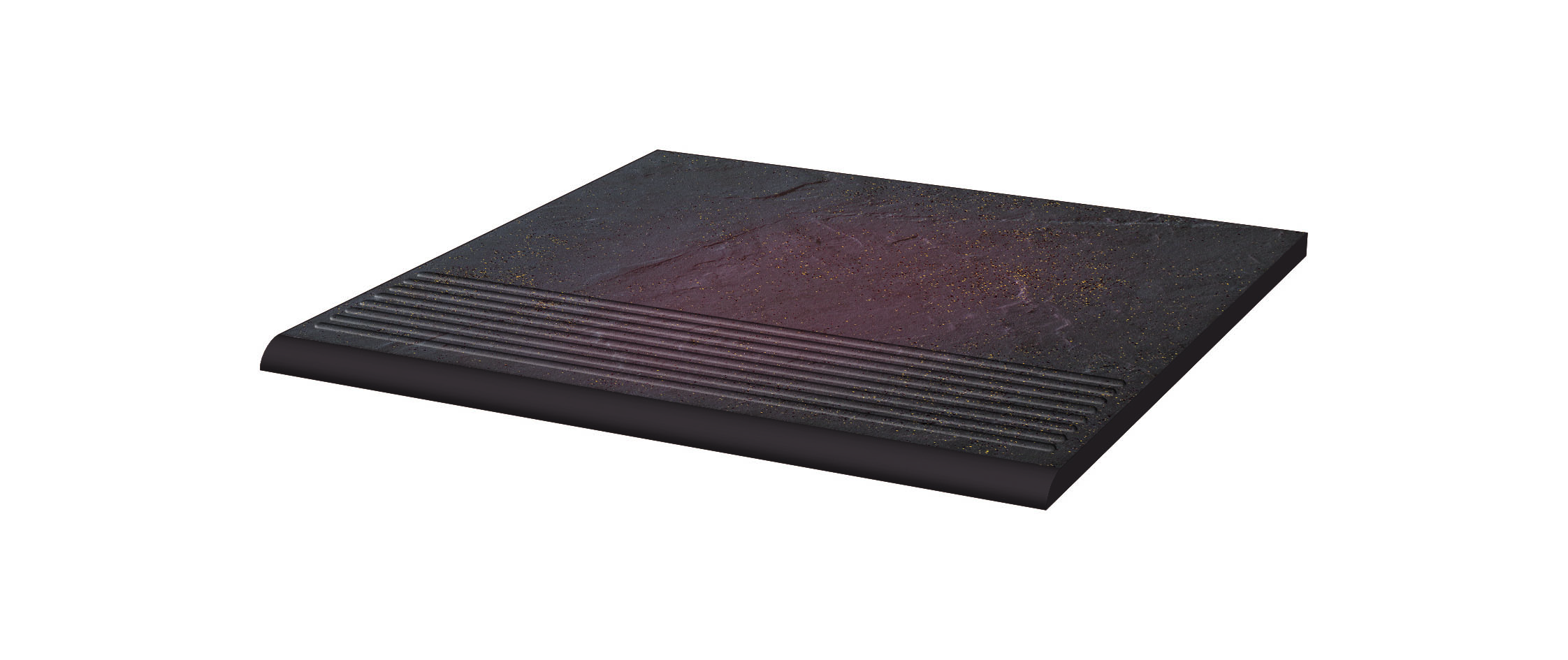 Semir Rosa клинкерная ступень с насечками противоскользящая 300x300x11 мм