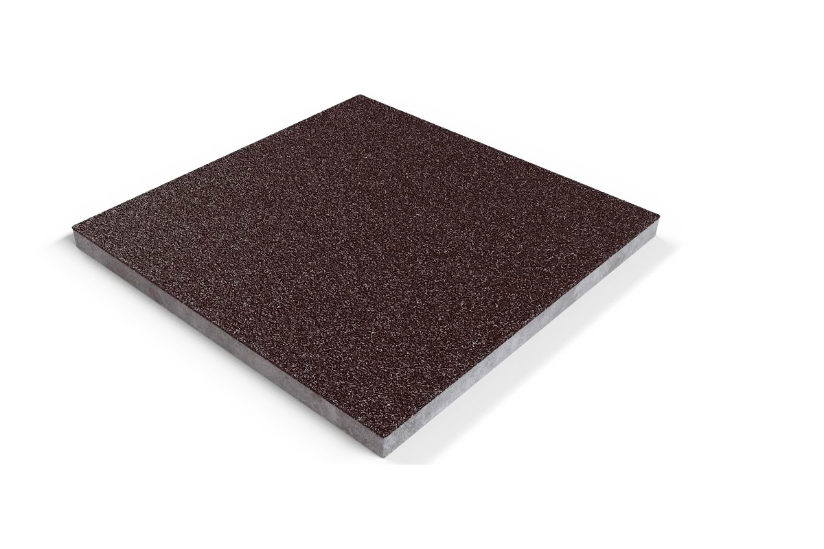 204 Плитка базовая противоскользящая уличная, коричневая 310*310*17 мм