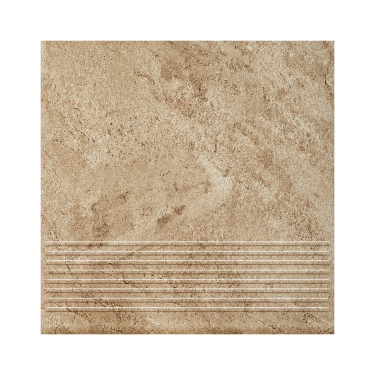 Mattone Pietra Ochra клинкерная ступень с насечками плоская противоскользящая 300x300x11 мм