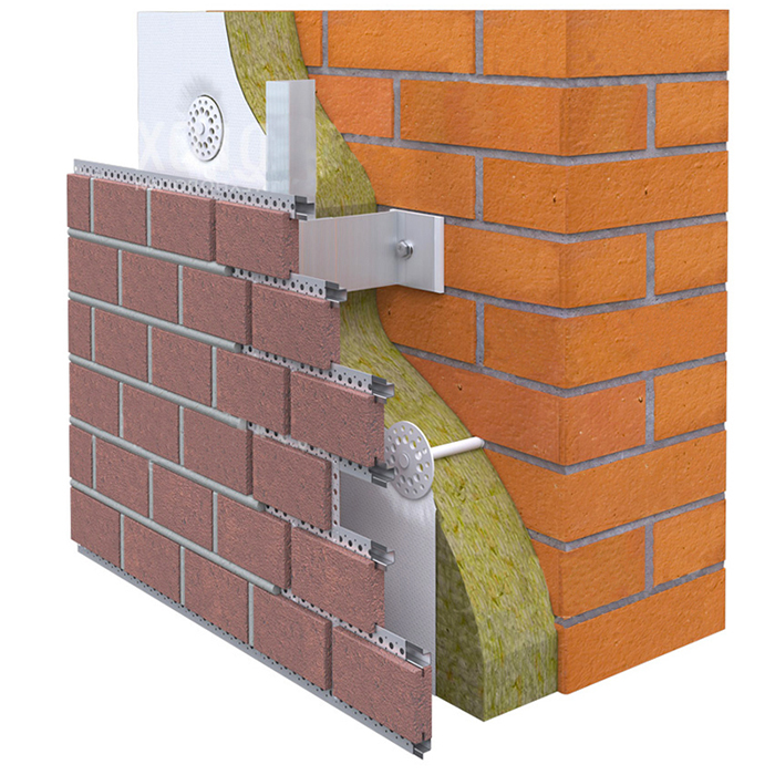 Клинкерная Плитка для Вентилируемых фасадов с расшивкой шва ABC Baltrum genarbt 240*71*14 мм