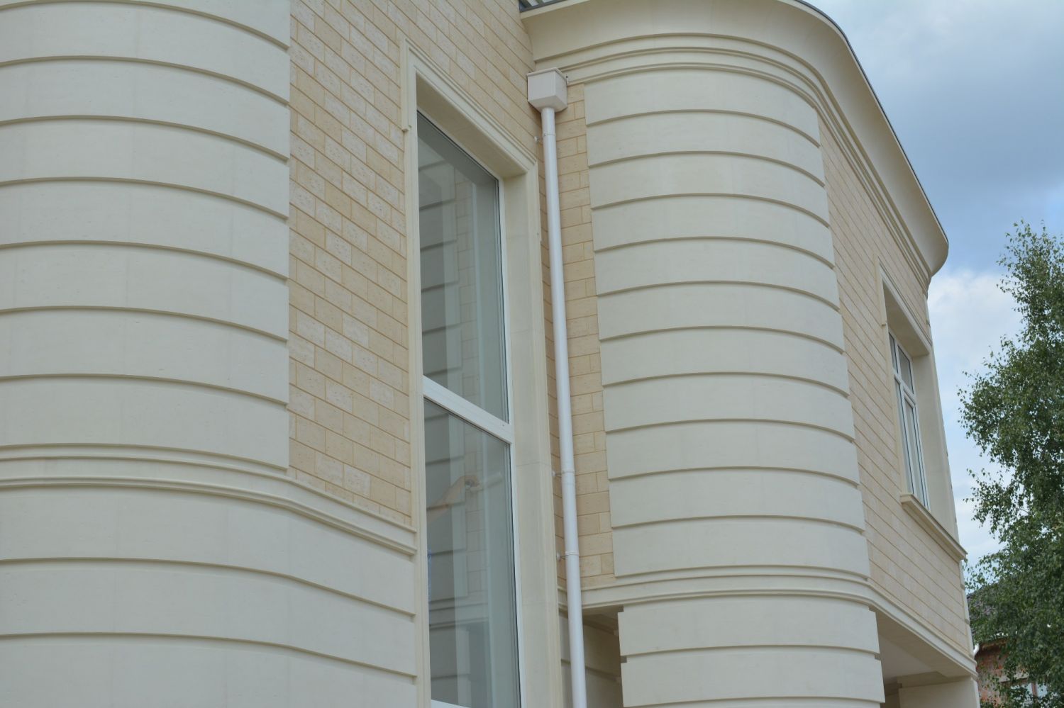 Фасадная облицовочная декоративная плитка травертин-вилла 00