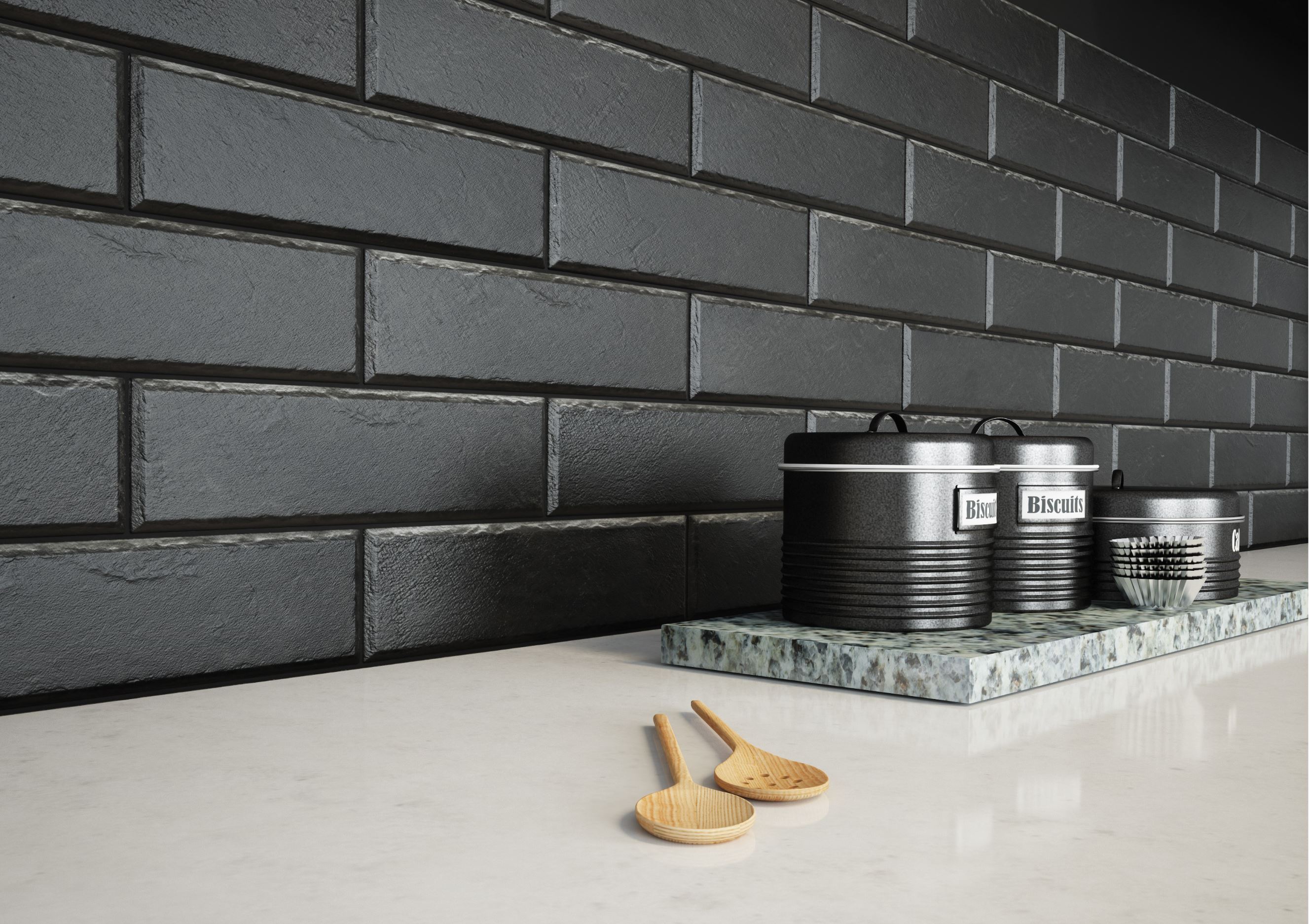 Фасадная и Интерьерная клинкерная плитка под кирпич Cerrad Foggia nero 245*65*8 мм