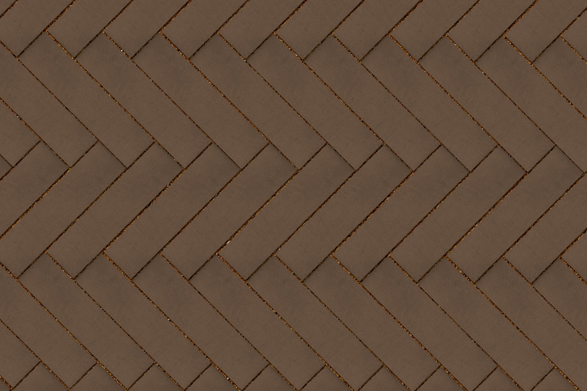 Клинкерная тротуарная плитка ригельная - брусчатка Lode BRUNIS Коричневая 250х45х65 мм