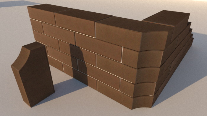 12.201113L Lode Brunis F13 гладкий, 250*120*65 мм, Кирпич фигурный полнотелый