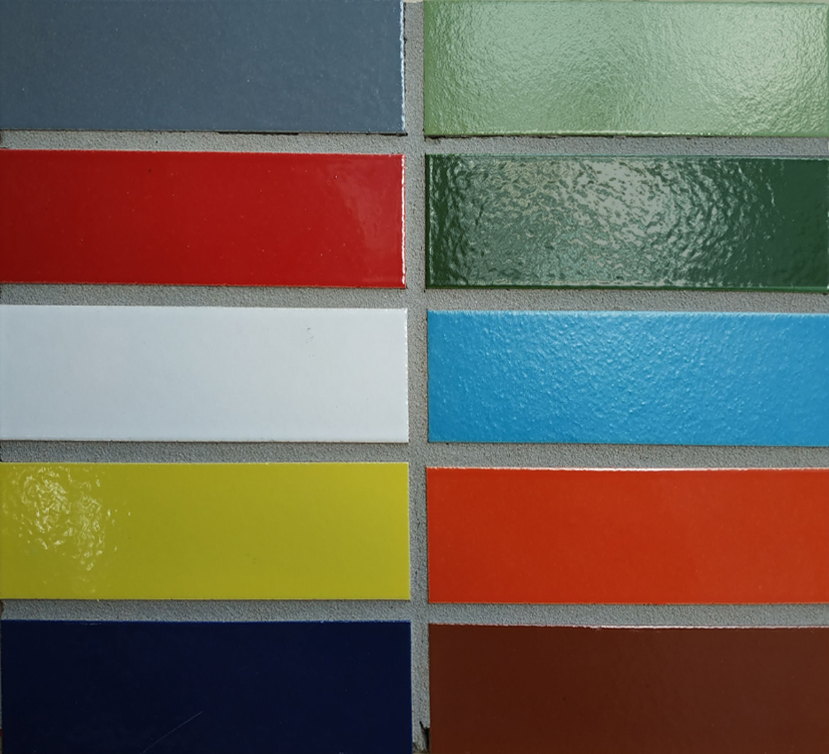 Gruen 400 зеленая, 240*71*10 мм, Глазурованная клинкерная фасадная плитка облицовочная под кирпич ABC