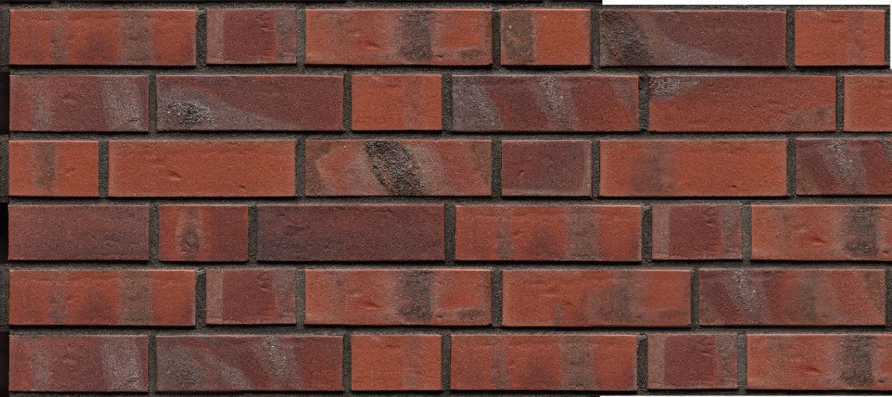 Кирпич облицовочный Клинкерный ABC 8105 Emden rot-bunt Kohlebrand genarbt-besandet 55NF 240*71*55 мм