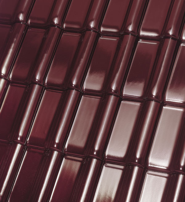 Керамическая черепица рядовая Roben MONZAplus трентино глянцевый ангоб