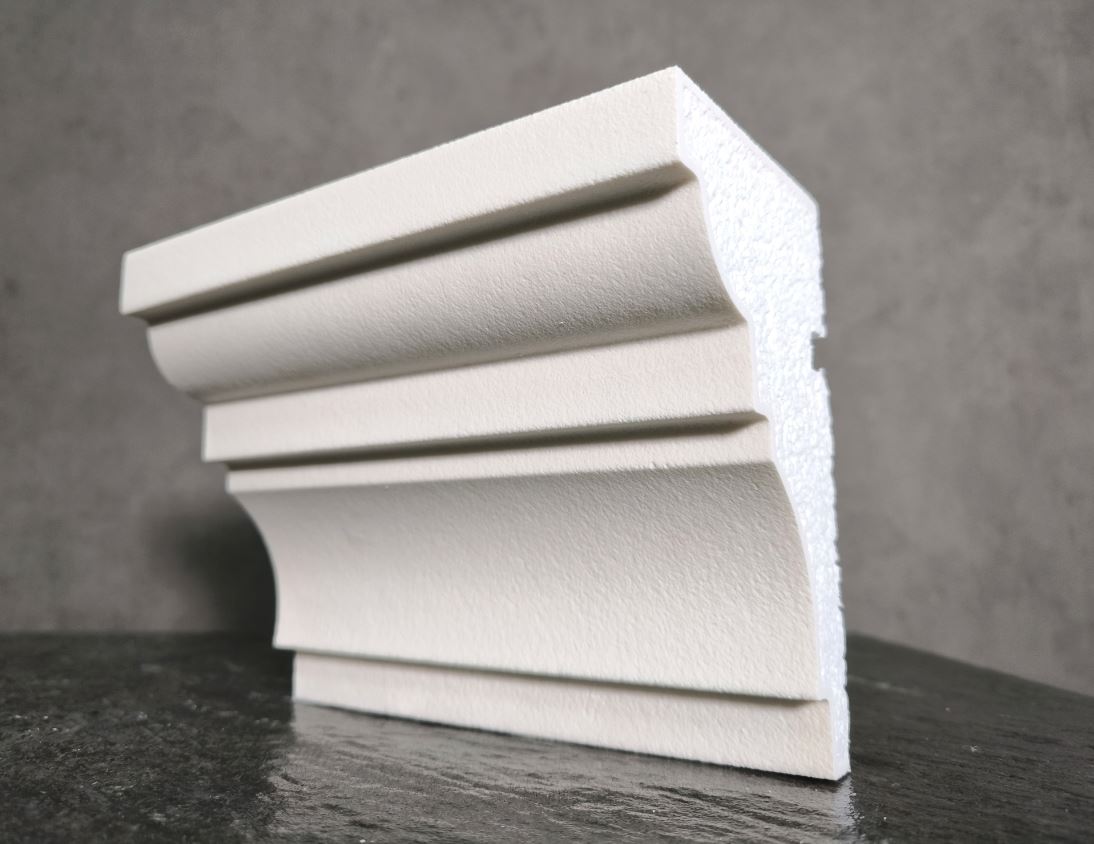 КАРНИЗ для Фасада и Интерьера - лепнина, декор из пенополистирола КВ-150/2 (КС-114) 150*90*2000 мм