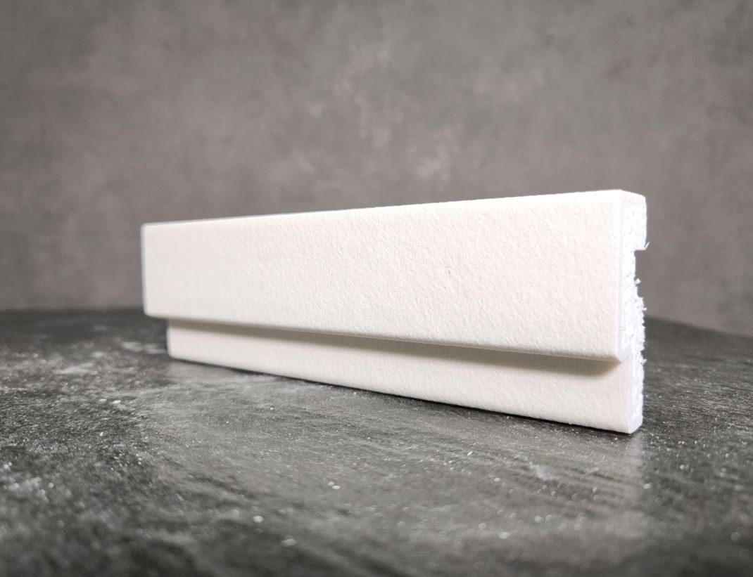 Молдинг для фасада - лепнина, декор из пенополистирола МВ-60/1 (МС-101) 60*25*2000 мм