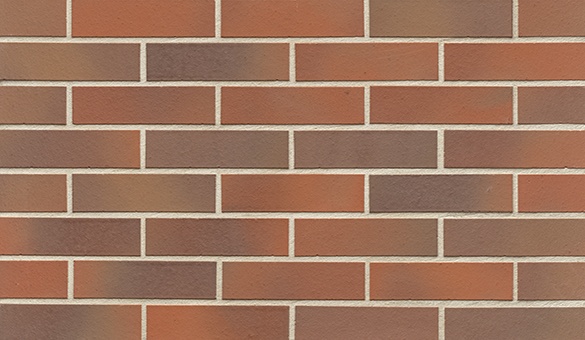 Фасадная Термопанель из пенополистирола ППС 60 мм с клинкерной плиткой Ziegelriemchen Altona rot-bunt 240*71*10 мм