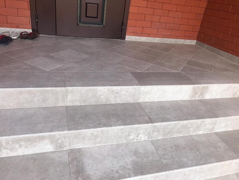 Клинкерная плитка Viano Beige 300x300x11 – для улицы, террасы, крыльца, лестницы, морозостойкая