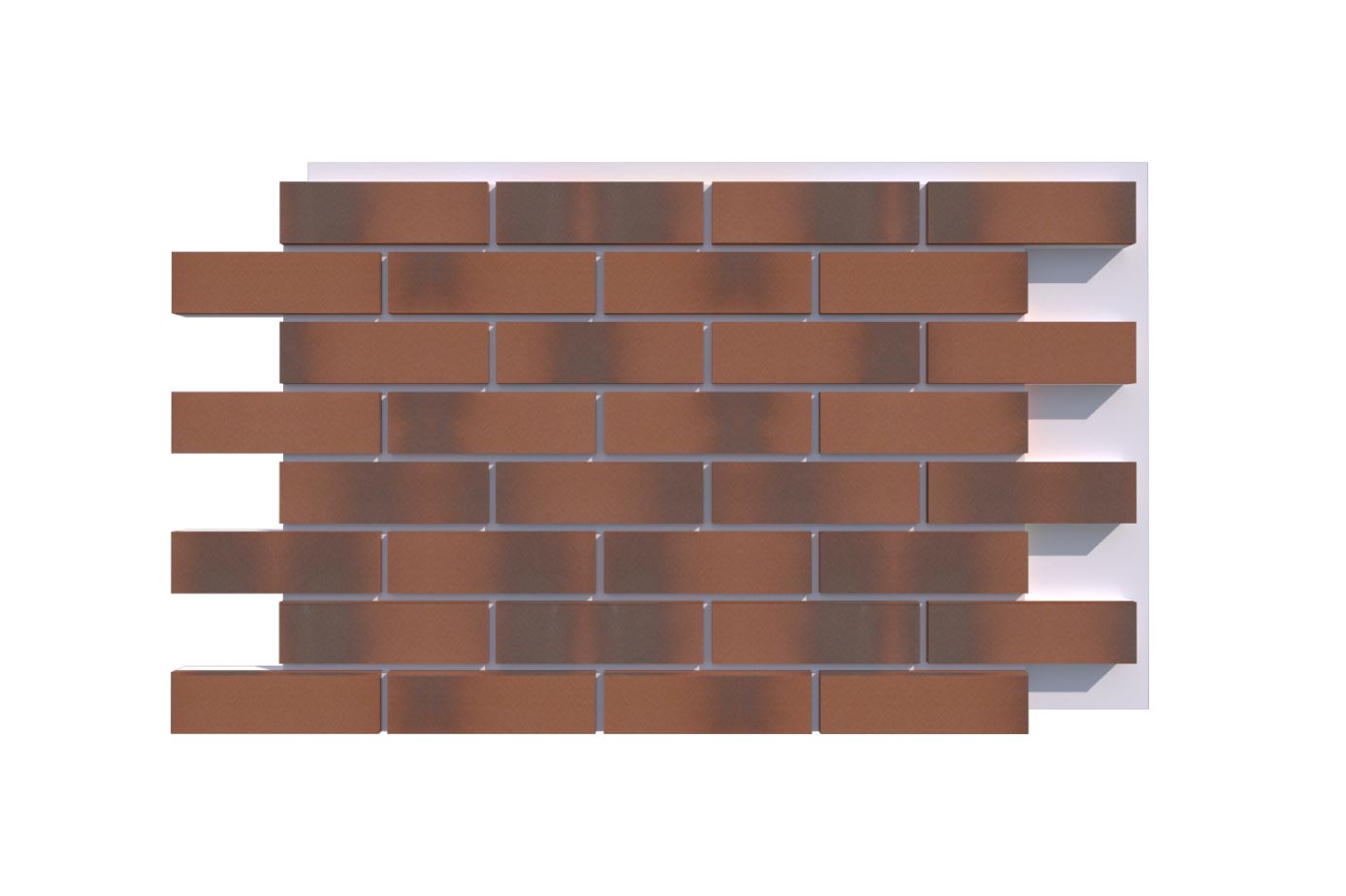 Фасадная Термопанель из пенополистирола ППС 60 мм с клинкерной плиткой Naturbrand glatt 240*71*10 мм