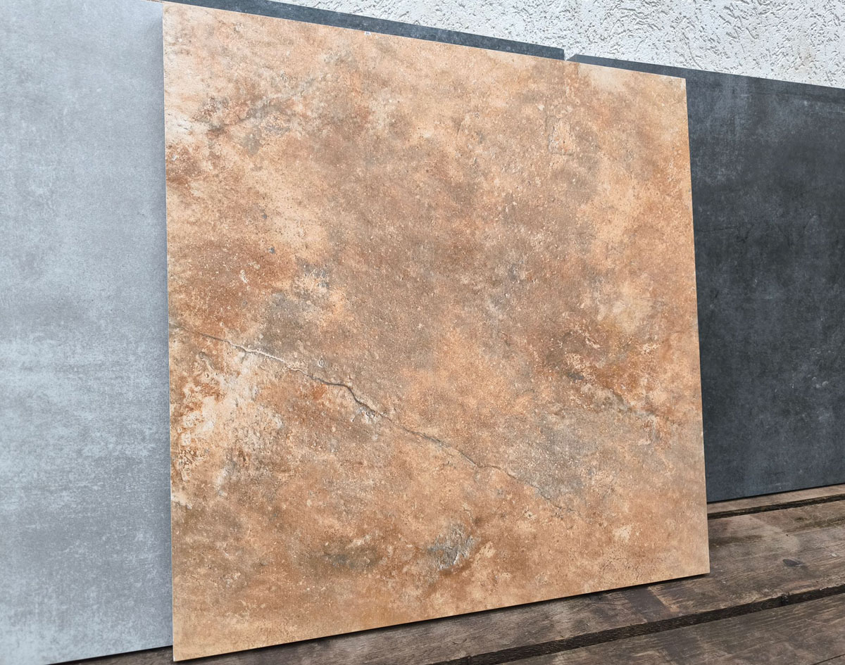 Taftan Red 600x600x20 мм, тротуарная плитка уличная, противоскользящая, керамогранит OutdoorDesign