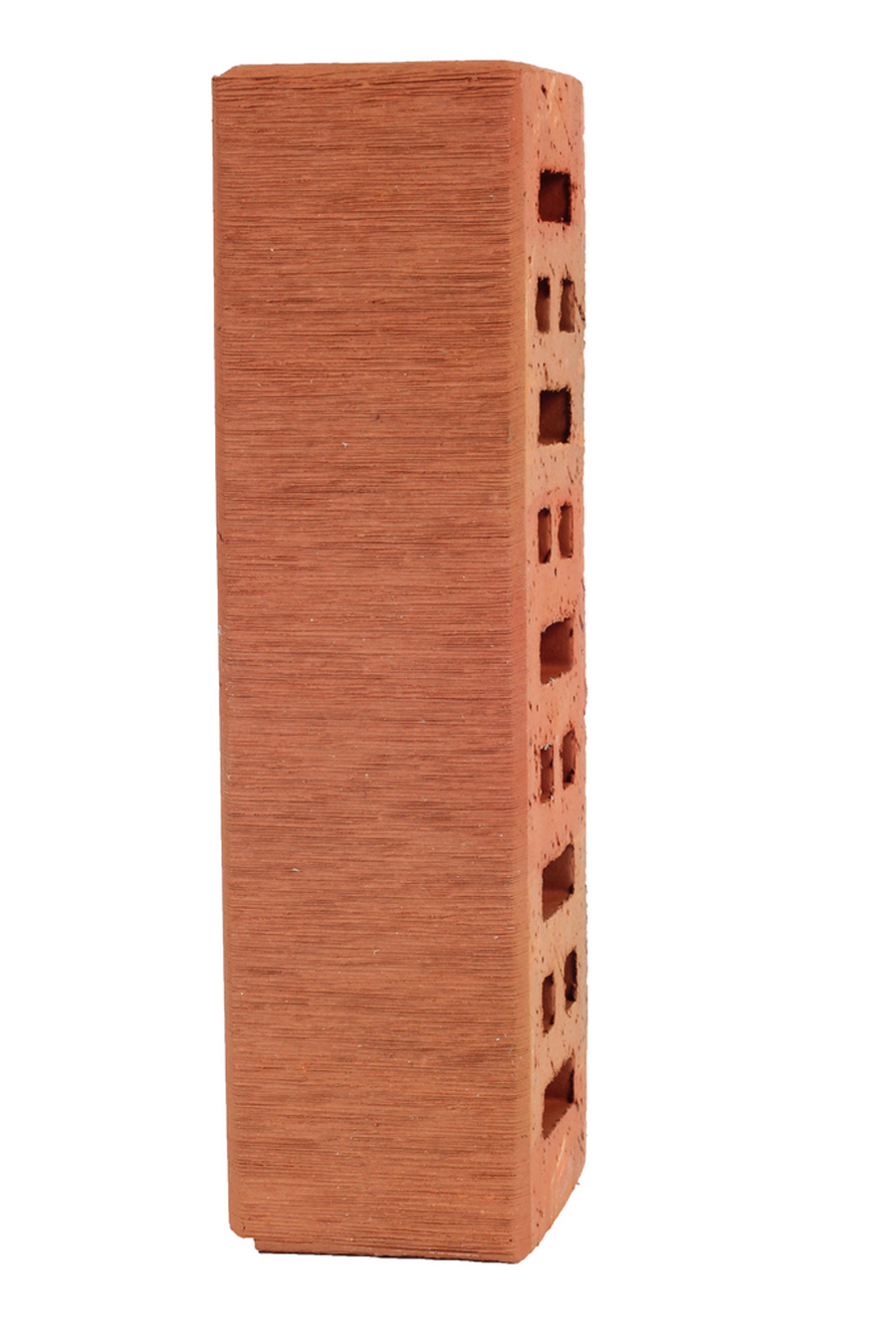 Кирпич клинкерный облицовочный терракотовый, Lode ASA RUDITE   штриховая, 250*85*65 мм