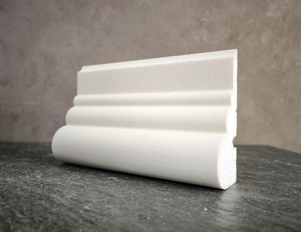 МОЛДИНГ цокольный для Фасада и Интерьера - лепнина, декор из пенополистирола ЦВ-120/1 120*50*2000 мм