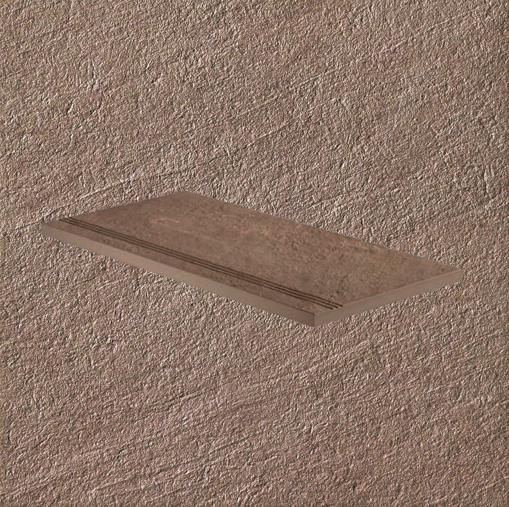 Тротуарная плитка Бежевая Lastra. Спец. Элемент-Ступень Линеаре 30х60 Клиф Беж \ Cliff Beige Gradino Lineare 300х600х20мм