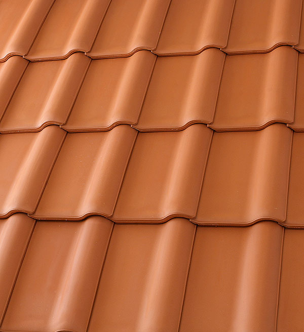 Керамическая черепица рядовая Roben Piemont натуральный красный