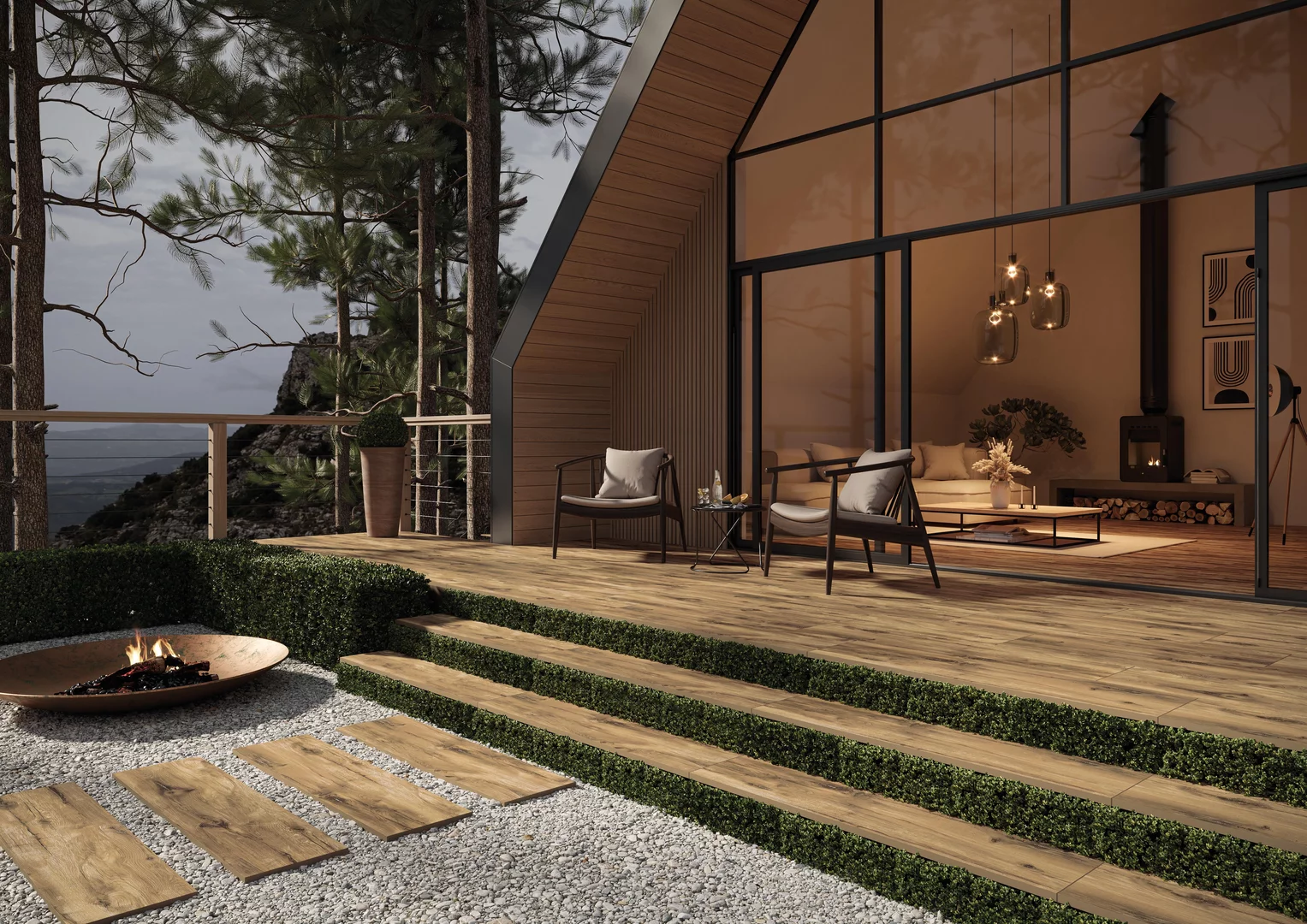 Rustland Naturale Gres 295*1195*20 мм тротуарная плитка уличная, противоскользящая, керамогранитная Paradyz