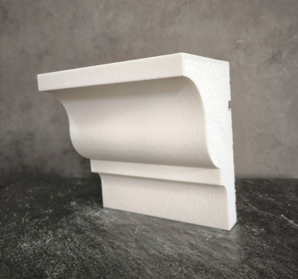 КАРНИЗ для Фасада и Интерьера - лепнина, декор из пенополистирола КВ-200/3 (КС-118) 200*130*2000 мм