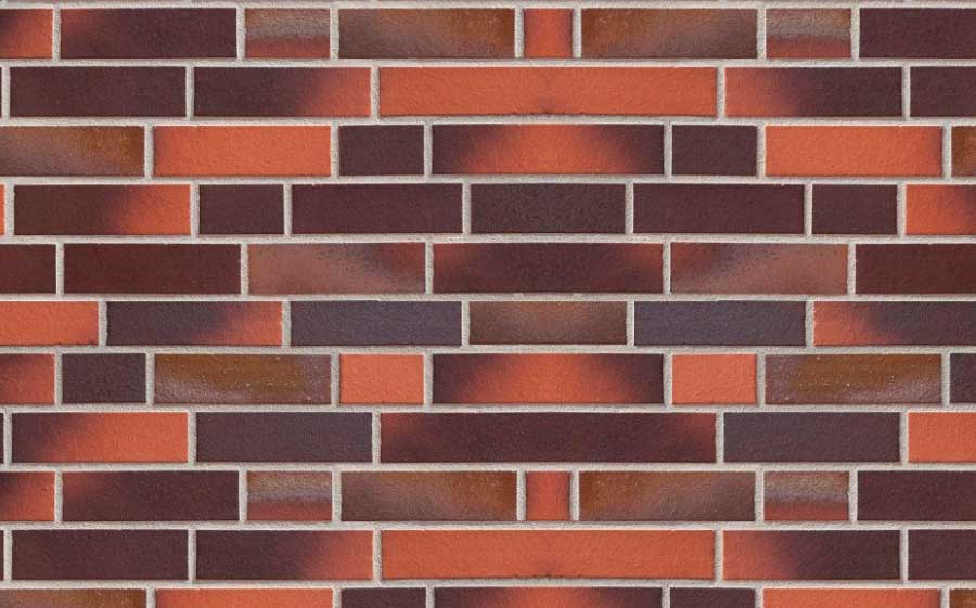 Ziegelriemchen Buxtehude 240*71*10 мм, Клинкерная фасадная плитка облицовочная под кирпич ABCklinker