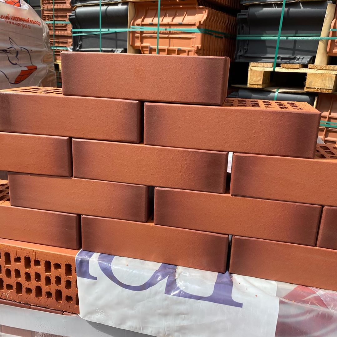 Lode Gemini гладкий, 250*120*65 мм, Печной Полнотелый Кирпич керамический красный, пестрый