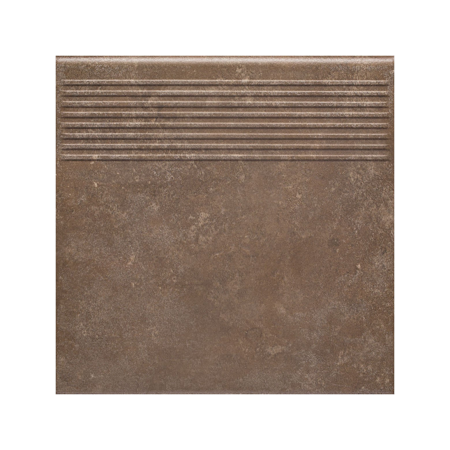 Ilario Braun клинкерная ступень с насечками противоскользящая 300x300x11 мм