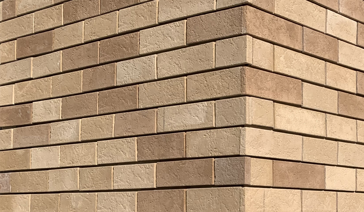 Борн-1 Плитка под кирпич для навесного вент фасада без расшивки шва  250X65X24 мм искусственный камень