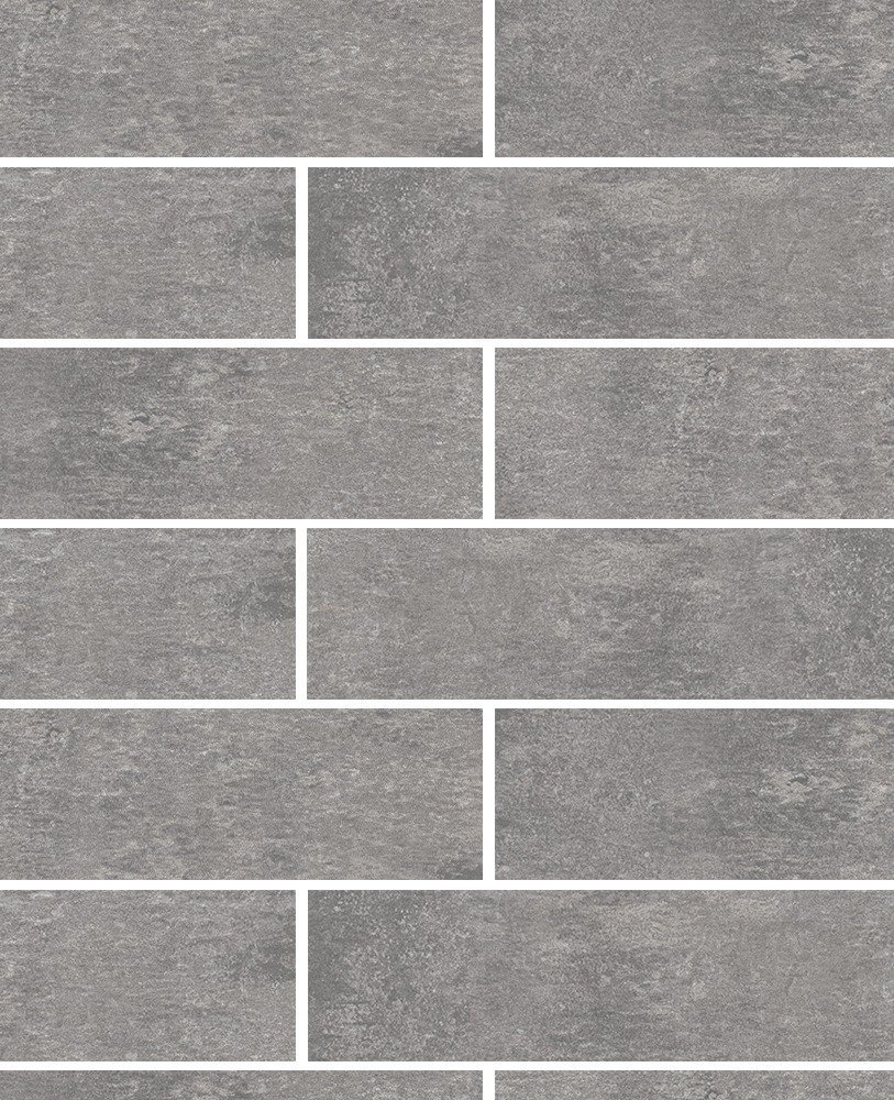 Теннесси-1 светло-серая клинкерная фасадная плитка под кирпич 245*65*7 мм, керамин